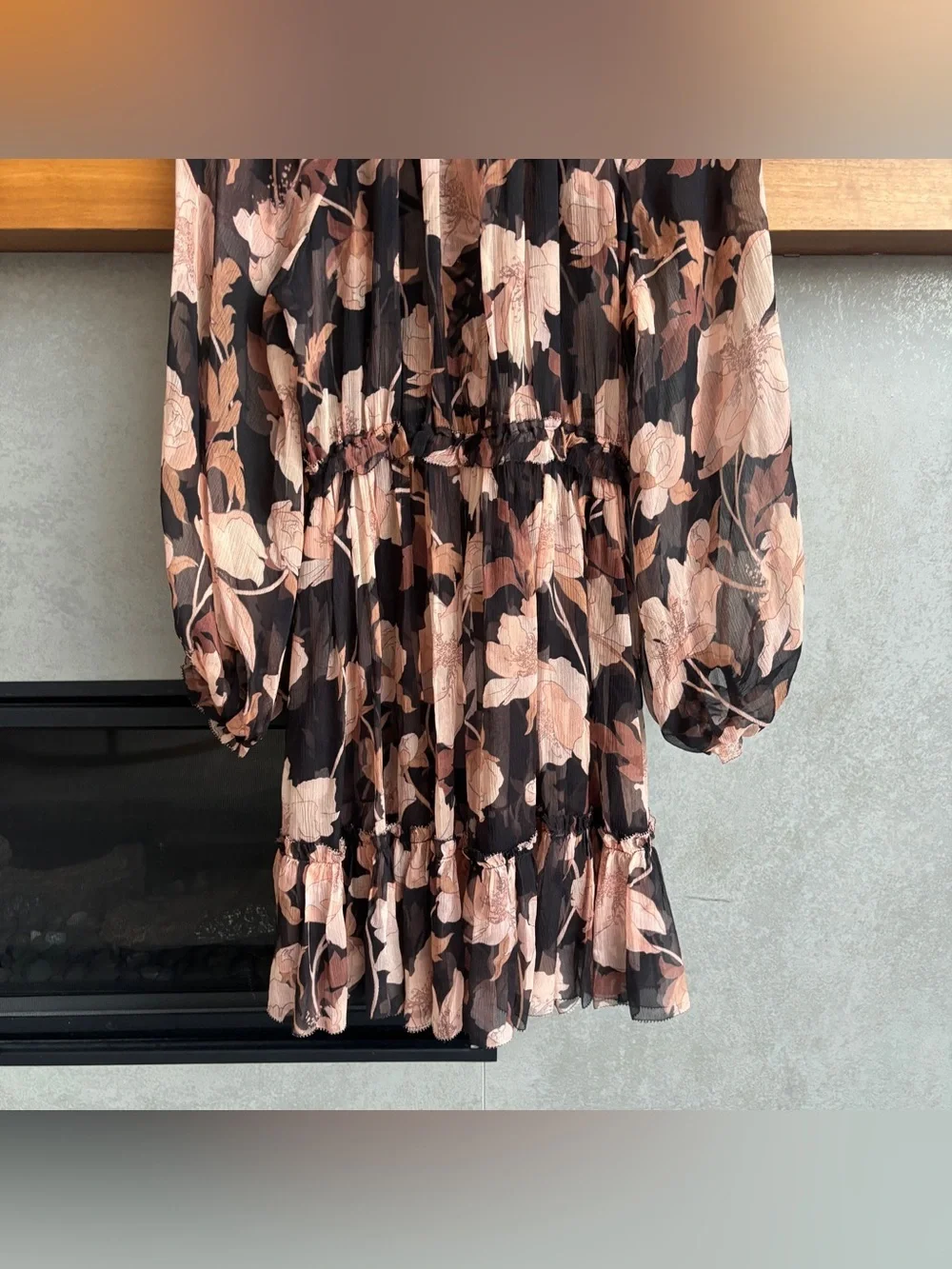ZIMMERMANN Concert Lace-Up Floral-Print Silk-Crepon Mini Dress, Size 2/ US 6-8